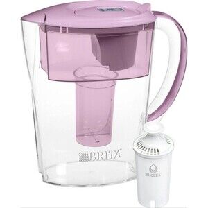Brita Small 6 Cup Space Saver Water Filter Pitcher with 1 Standard Filter, Space